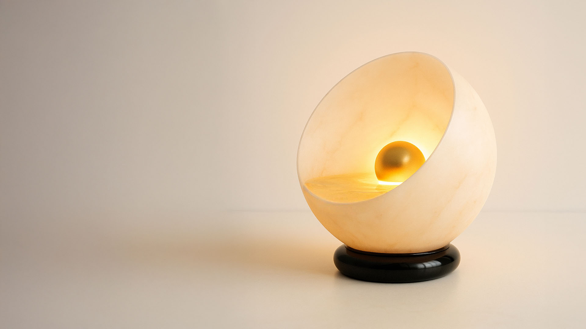 Lampe, die das Material zeigt